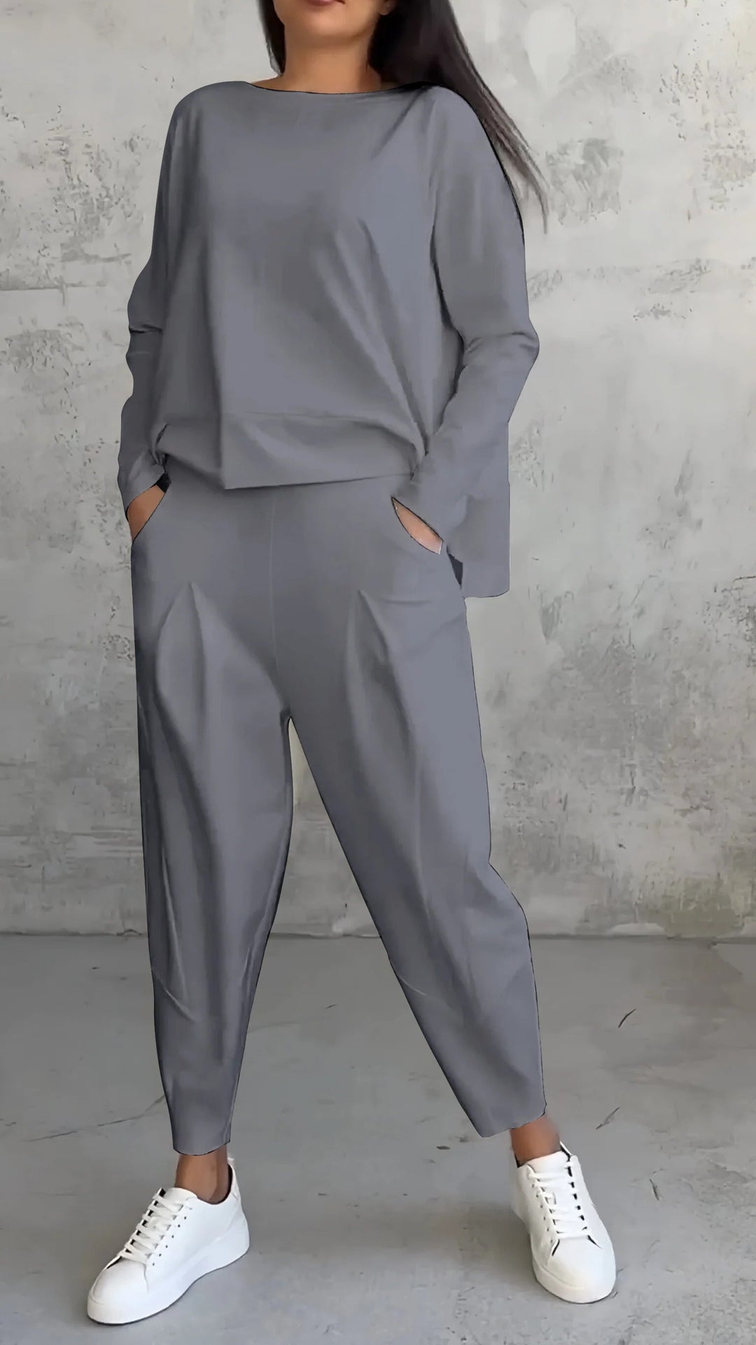 Jorden™ | Leisure Suit with Round Neckline and Long Sleeves