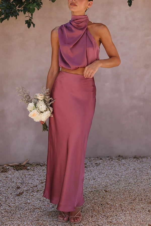 Zeira™ | Two-Piece Satin Dress Sets