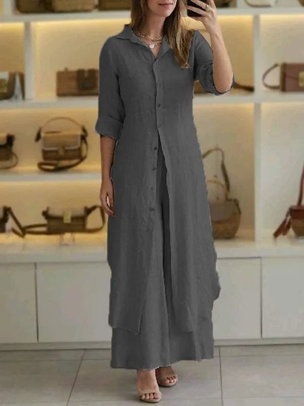 Yuna™ | Casual Linen 2-Piece Set