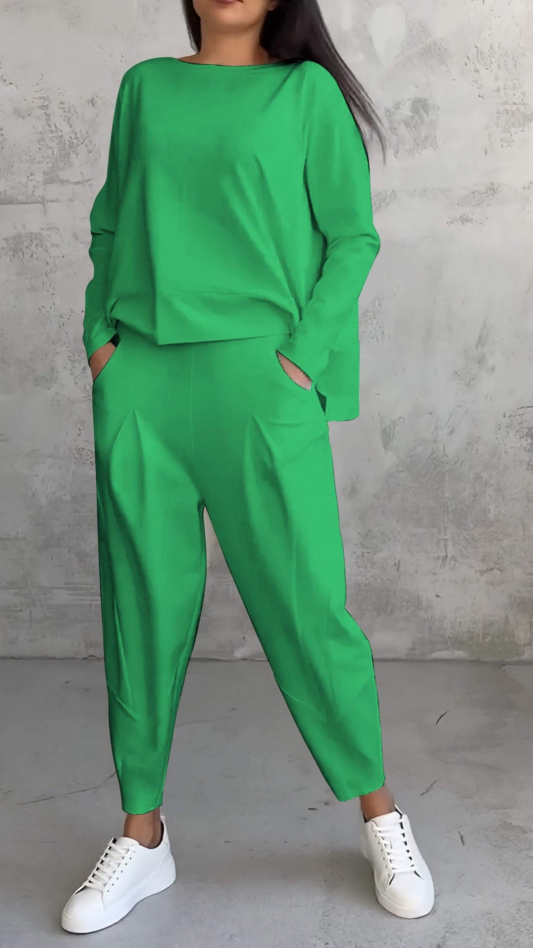 Jorden™ | Leisure Suit with Round Neckline and Long Sleeves