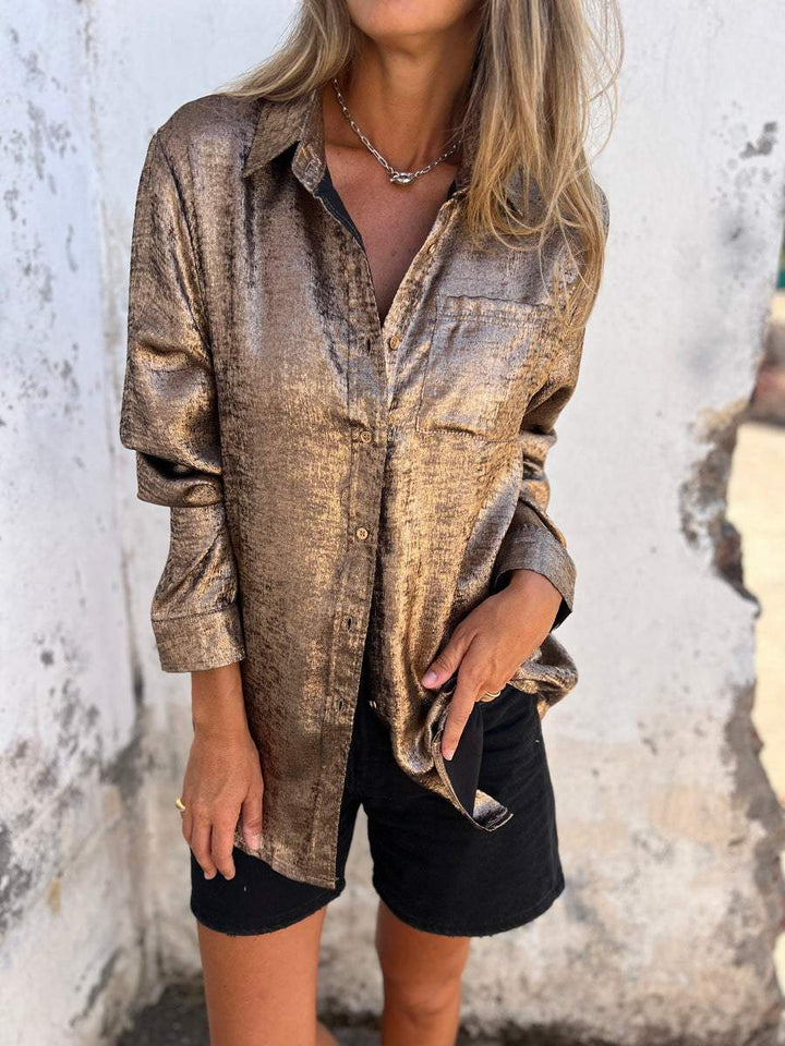 Jill™ | Metallic Blouse