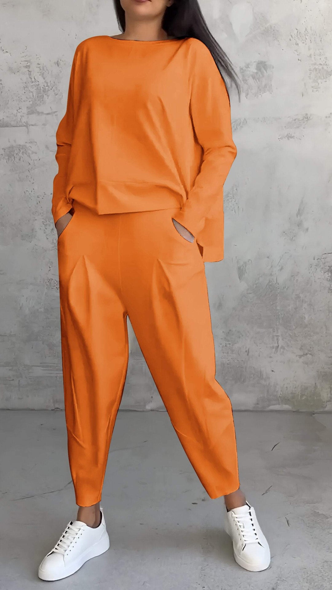 Jorden™ | Leisure Suit with Round Neckline and Long Sleeves