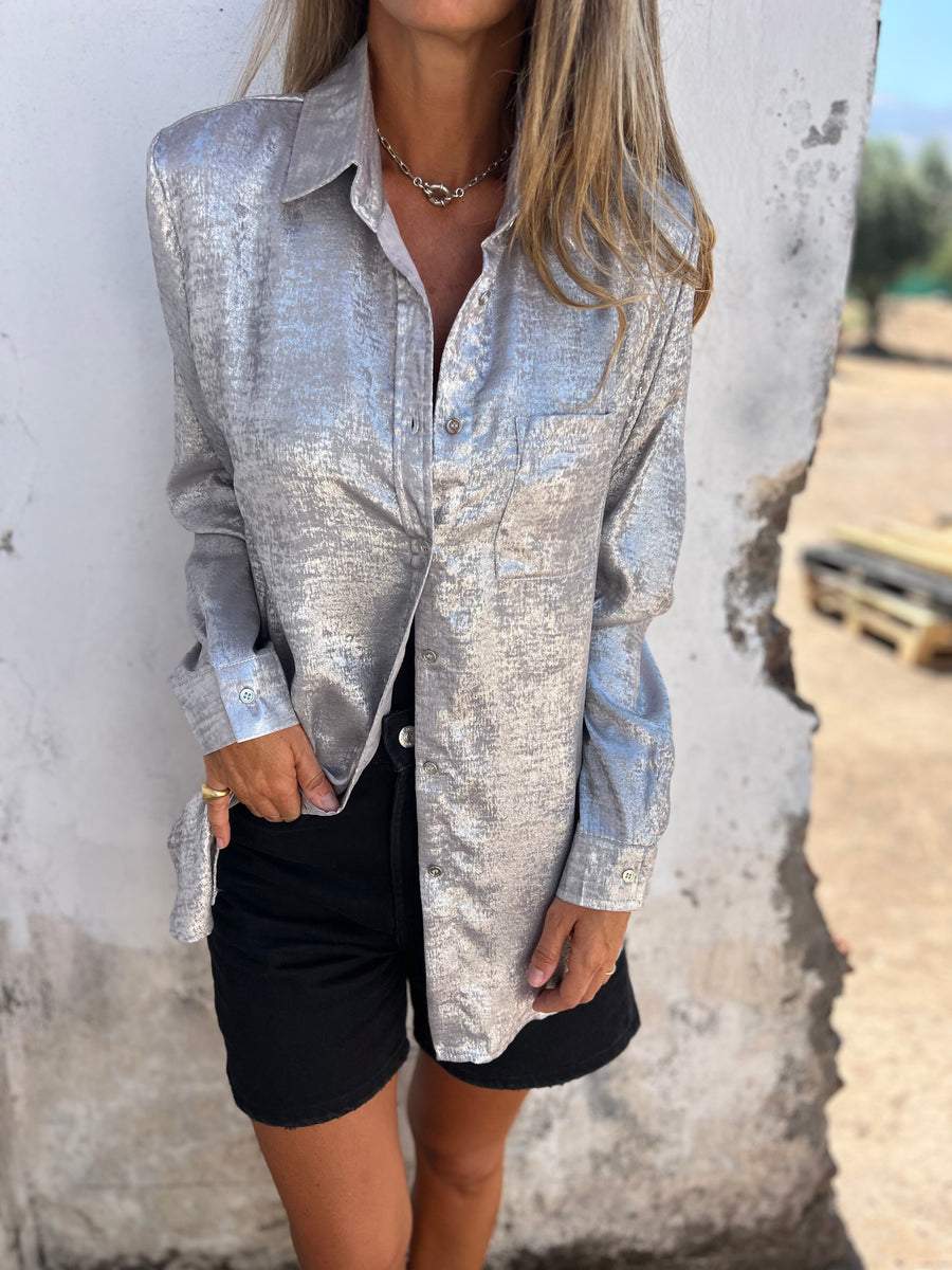 Jill™ | Metallic Blouse