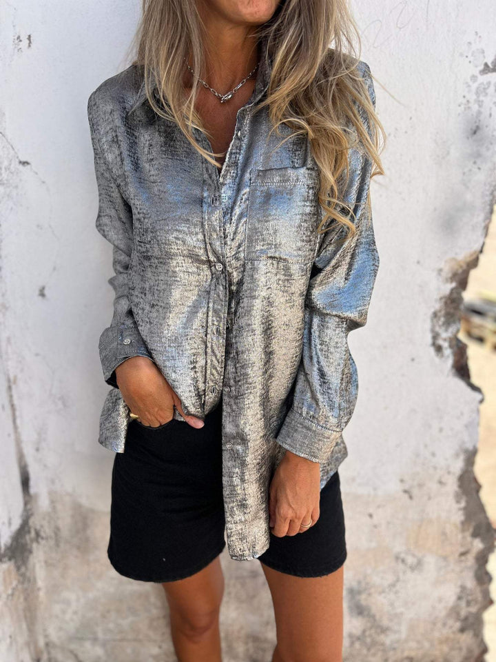 Jill™ | Metallic Blouse