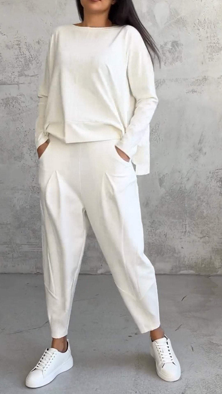 Jorden™ | Leisure Suit with Round Neckline and Long Sleeves