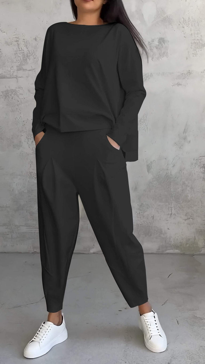 Jorden™ | Leisure Suit with Round Neckline and Long Sleeves