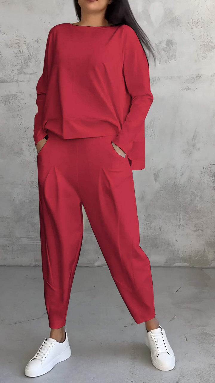 Jorden™ | Leisure Suit with Round Neckline and Long Sleeves