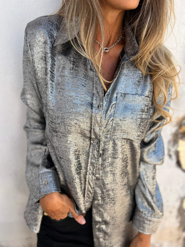 Jill™ | Metallic Blouse