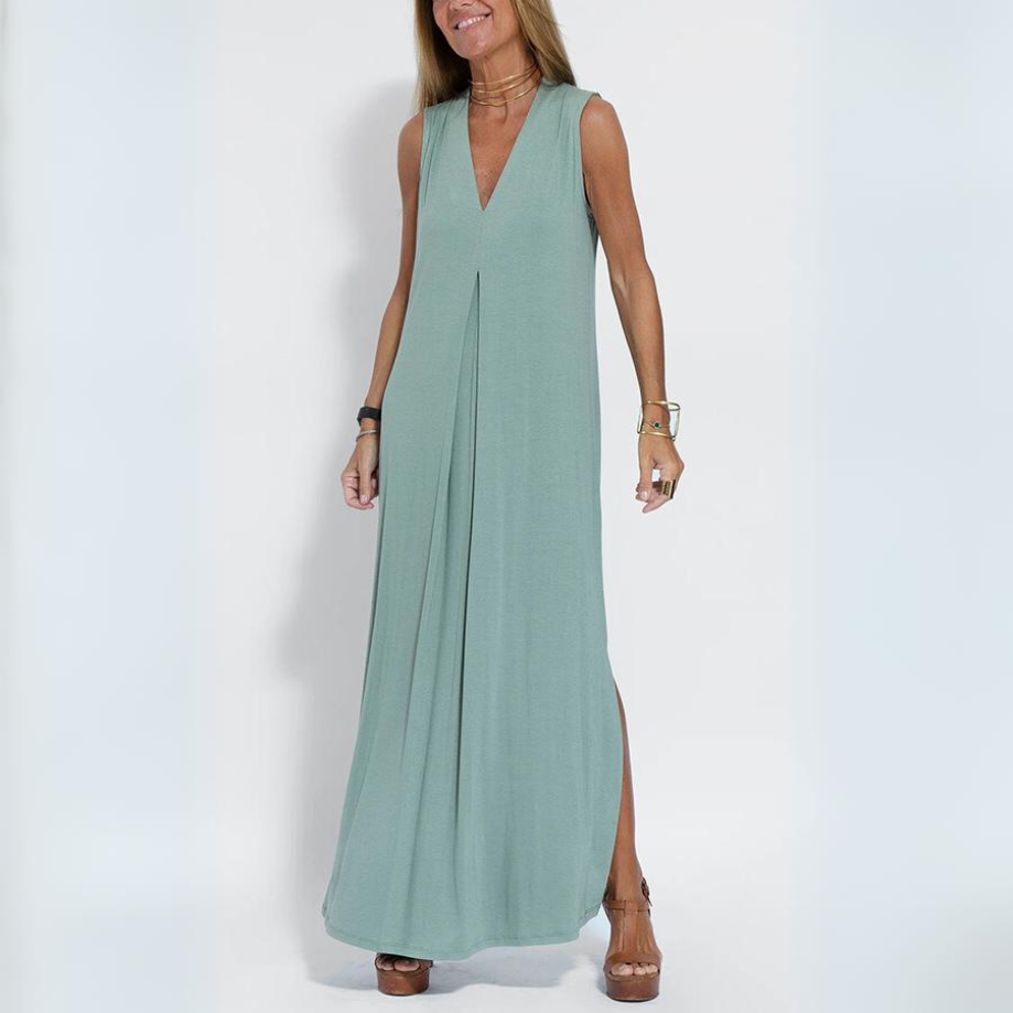 Devon™ | Elegant Summer Dress + Free Shoulder Wrap